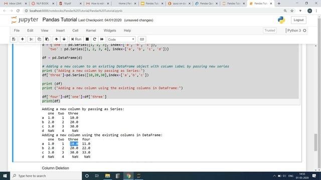 Pandas Tutorial Python 06:  How to Select Delete Add Columns or Rows in DataFrame.