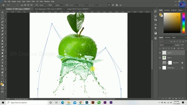 Green Apple Water Restoration II Photoshop Tutorials II SM Creative Design