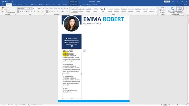 How to Create a CV/RESUME Template in Microsoft Word Docx ⬇ DOWNLOAD FREE (2022)