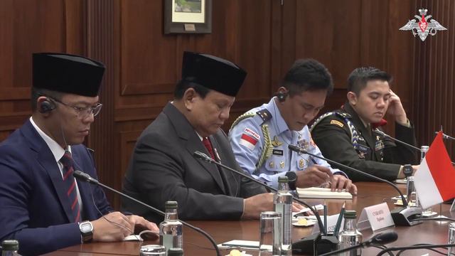 Двусторонняя встреча Министров обороны РФ и Индонезии