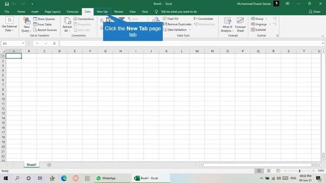 How to Customize ribbon or add Tab in MS Excel
