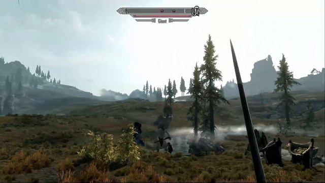Skyrim funny momments: Part 1: Teaching Rufus how to fight/glitch encounters
