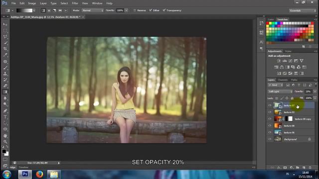 Color Effect With Blend And Mixing Texture Color Image Photoshop Tutorial