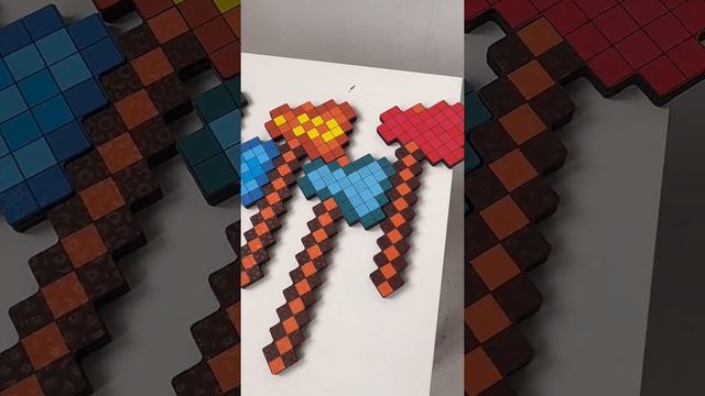 Топор Майнкрафт(Minecraft) из дерева