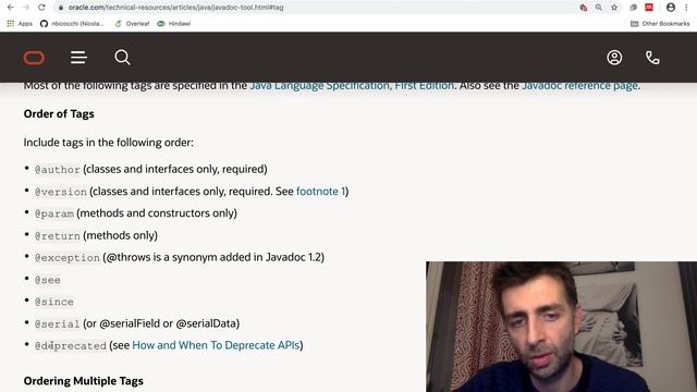 JAVA: Documentazione in formato JavaDoc (EXTRA-E03)