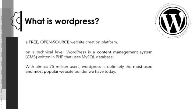 Wordpress Introduction:  Facts and Statistics