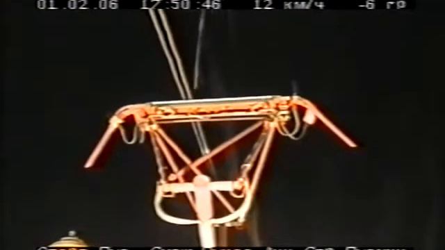 Ст. Иловайск излом токоприемникаSt. Ilovaysk fracture of the pantograph.