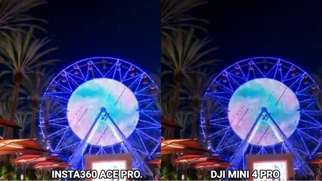 Insta360 Ace Pro Vs DJI Mini 4 Pro Night Mode Camera Test Comparison