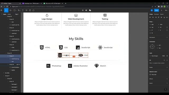 Figma Speed Art - Personal Portfolio Design