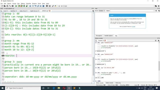 Python for Beginners Regular Expression Exercises and solutions