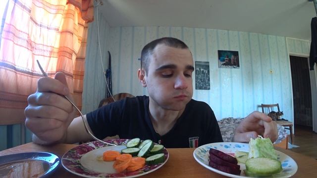 МУКБАНГ АСМР ОВОЩНАЯ НАРЕЗКА и ЛЬНЯНОЕ МАСЛО / ПП / ЗДОРОВОЕ ПИТАНИЕ / EATING ASMR Mukbang
