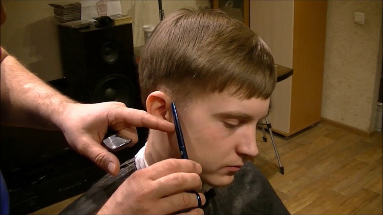 мужская стрижка модельная. Men's haircut