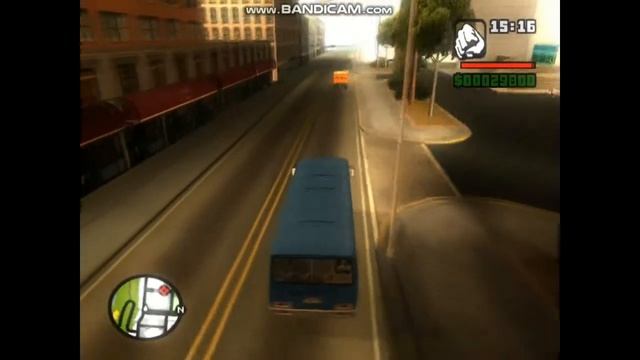 Работаем водителем автобуса в GTA San Andreas Russia!