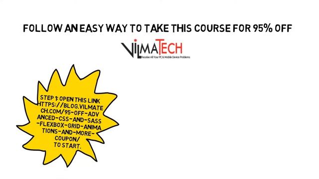 95% Off Advanced CSS and Sass: Flexbox, Grid, Animations and More! Coupon