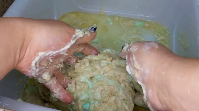 АСМР с размокшим хозяйственным мылом ?? пена гель? _ ASMR soap(1)