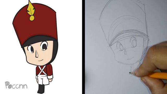 Cómo dibujar al soldadito de plomo Chibi (Fantasía 2000)