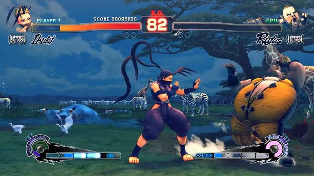 Ultra Street Fighter IV PC Arcade Mode  Ibuki vs Rufus