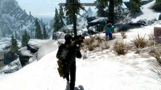 Skyrim EPIC MINECRAFT !!