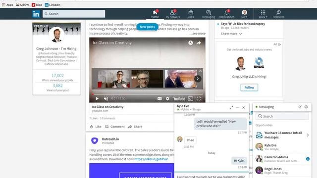 How To Change The Settings On LinkedIn Messaging