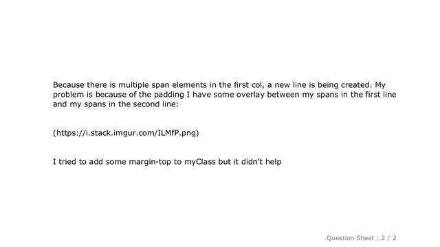 HTML : Bootstrap 4 how to add margin to element inside a col?