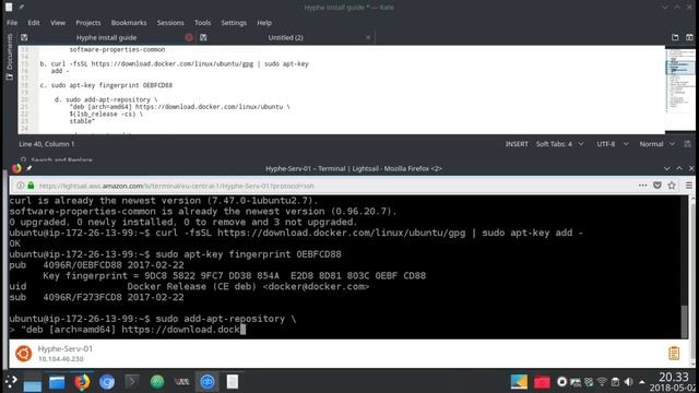 Installation of Hyphe on Ubuntu Cloud Server using Docker