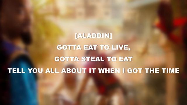 Mena Massoud - One Jump Ahead (Aladdin 2019) || Lyrics Video