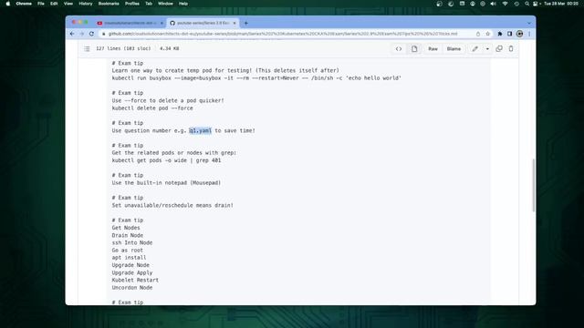 Series 2.9 #kubernetes #cka #exam: I passed! My tips and tricks in under 15minutes!