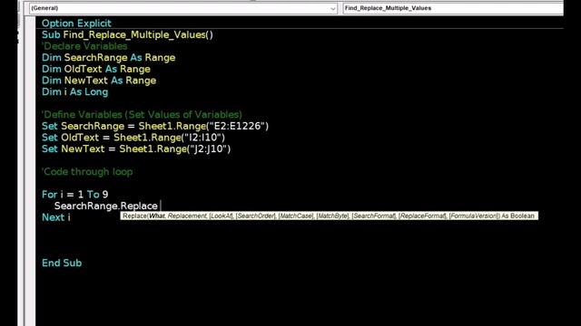 VBA Code to Find & Replace Multiple Values with One Click | Excel Magic Tricks #excel  #excelsteps