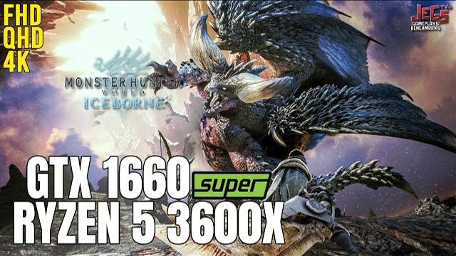 Monster Hunter World: Iceborne | Ryzen 5 3600x + GTX 1660 Super | 1080p, 1440p, 2160p benchmarks!