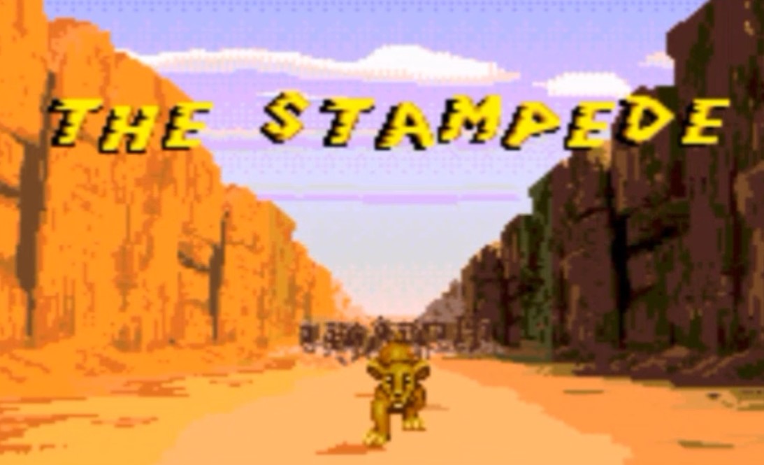 Sega Mega Drive 2 (Smd) 16-bit The Lion King 1 Level 4 The Stampede Прохождение