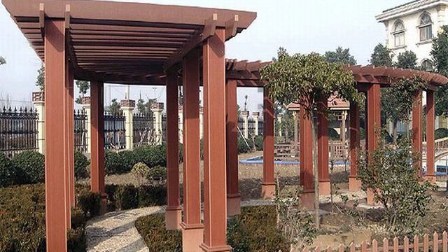 affordable wood plastic pergola for yard