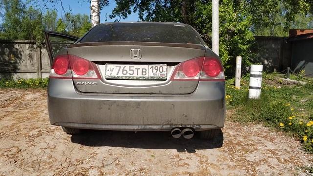 Прямоточная банка ATU на Хонда Цивик.