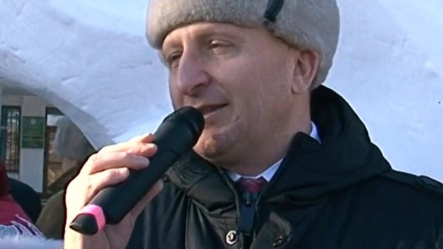 Самая большая горка на площади в 2011г. г.Свободный