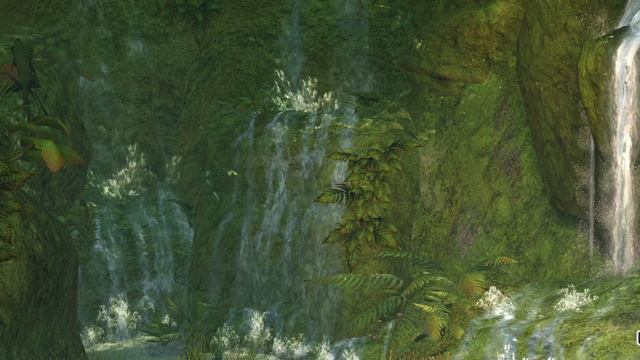 Vista - Caledon Forest - Ogham Waterfall (Guild Wars 2)