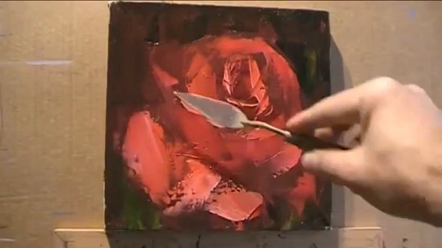 Rose palette knife Vugar Mamedov