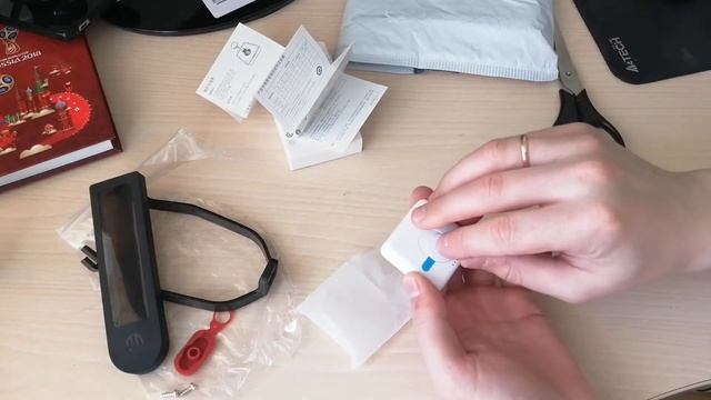 Распаковка: термометр Mijia 2 Поддержка накладка заглушка для электросамоката xiaomi 1S