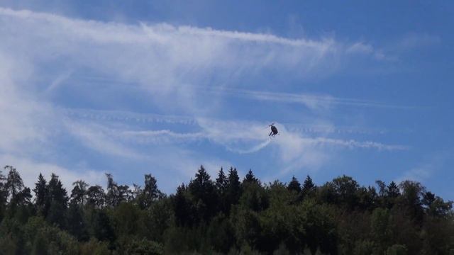 3D jumping RC Helicopter T-REX 700 Nitro Engine high autorotation landing included