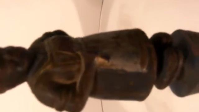 Antique Cast Iron Black Americana Aunt Jemima Chef + Spoon Piggy Bank ca. 1900's