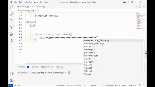 Python and PostgreSQL: Object Oriented Programming for Beginners.