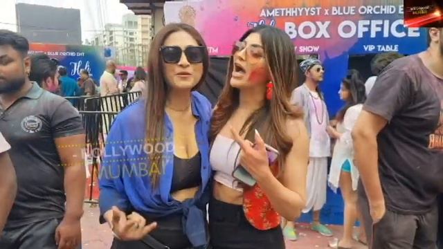 Akansha Puri , Vishal Singh , Poonam Pandey Many More Celebraties At IMW Buzz Holi Party 2023