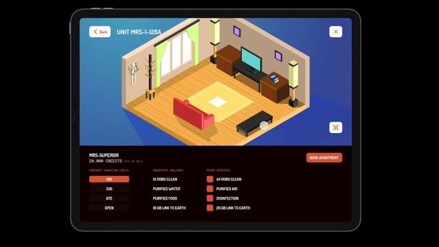 Marsville iPad Pro Prototype in Figma