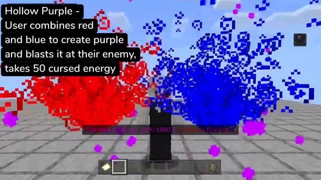 MCPE/MCBE Command block showcase | Satoru Gojo |