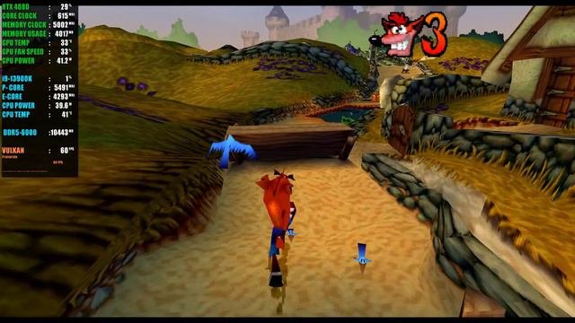 Crash Bandicoot Warped -  DuckStation 4K 60FPS   Configuration  PS1 Emulator 2024