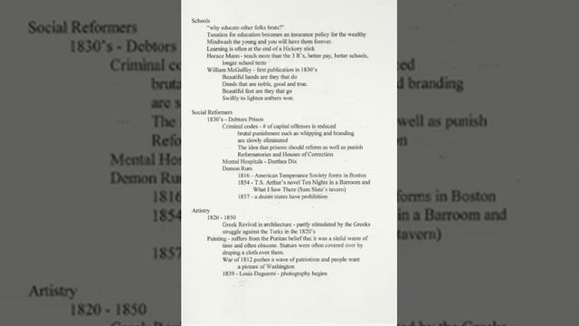 U S  History 11 Lecture #11
