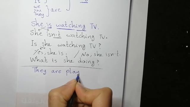 present continuous tense