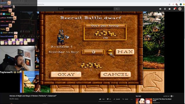 Forsen reacts to SSeth video "Heroes of Might and Magic II Review | Perfectly™ | Balanced™" /w chat