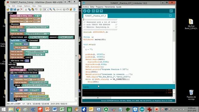 Programando el ESP8266-01: AP + STA, activación puerto GPIO y envió de respuesta HTML al cliente.