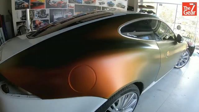 Car Wrap. Jaguar Xkr Wrap Orange To Rising Sun Colour Flow. The7thgear Complete Wrap Solution.