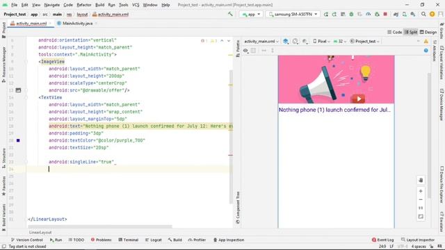 How to use Marquee Text | Moving Text in android