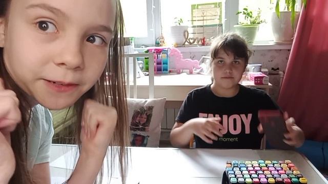 Три маркера челендж!!! с напарницей